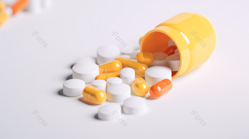 散落在外的药片实拍摄影图,高清,摄影图,摄影图片,图片大全,摄影图免费下载